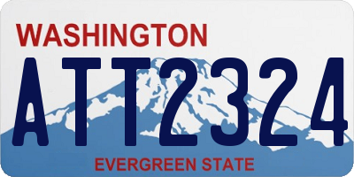 WA license plate ATT2324