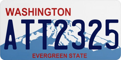 WA license plate ATT2325
