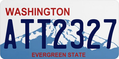 WA license plate ATT2327