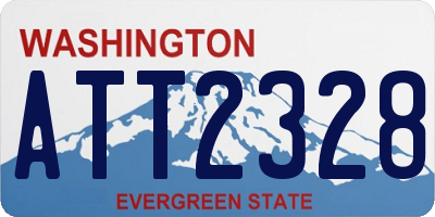 WA license plate ATT2328