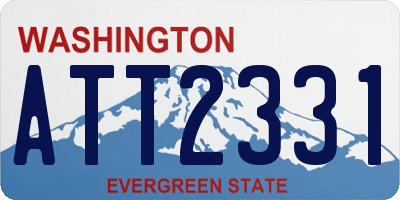 WA license plate ATT2331