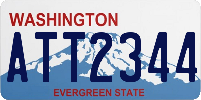 WA license plate ATT2344