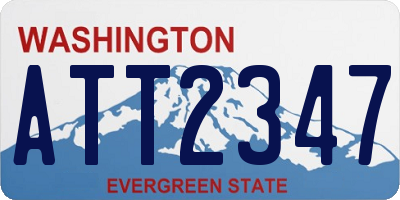 WA license plate ATT2347