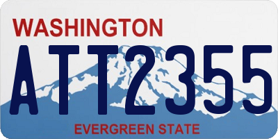 WA license plate ATT2355