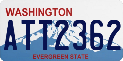 WA license plate ATT2362