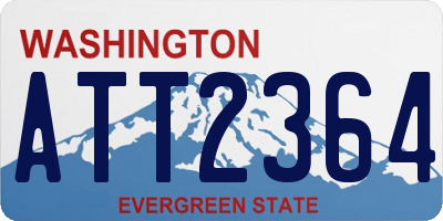 WA license plate ATT2364