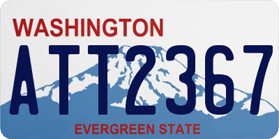 WA license plate ATT2367