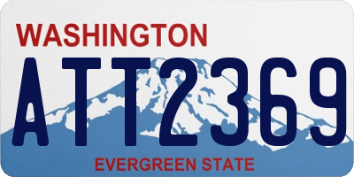 WA license plate ATT2369