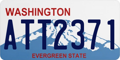 WA license plate ATT2371