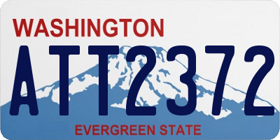 WA license plate ATT2372