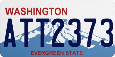 WA license plate ATT2373