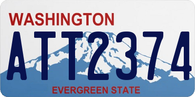 WA license plate ATT2374