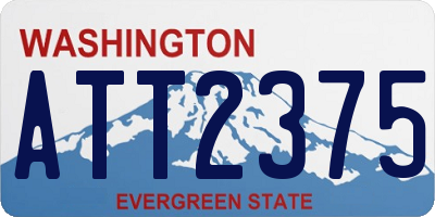 WA license plate ATT2375