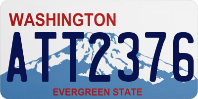 WA license plate ATT2376