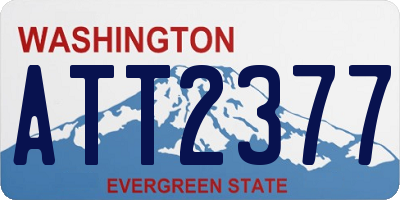 WA license plate ATT2377