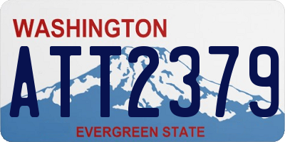 WA license plate ATT2379