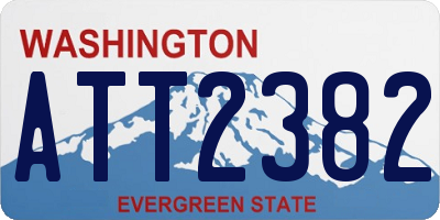WA license plate ATT2382
