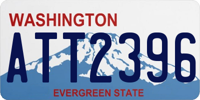 WA license plate ATT2396