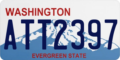 WA license plate ATT2397