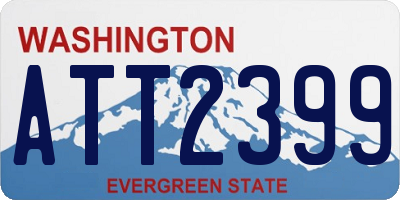 WA license plate ATT2399