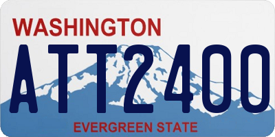 WA license plate ATT2400