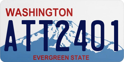 WA license plate ATT2401