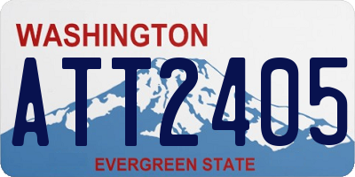 WA license plate ATT2405