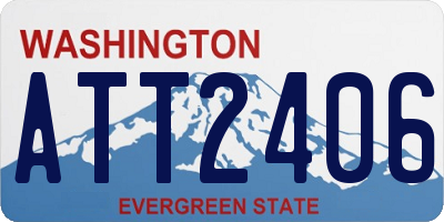 WA license plate ATT2406