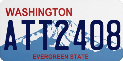 WA license plate ATT2408