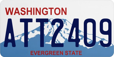 WA license plate ATT2409