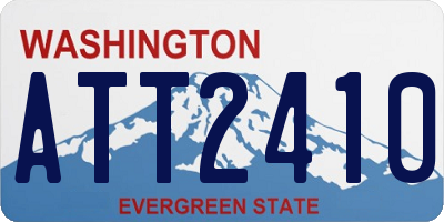 WA license plate ATT2410