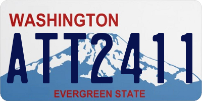 WA license plate ATT2411