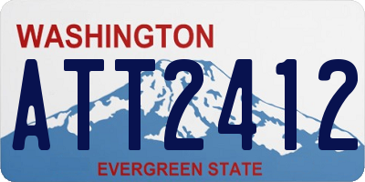 WA license plate ATT2412