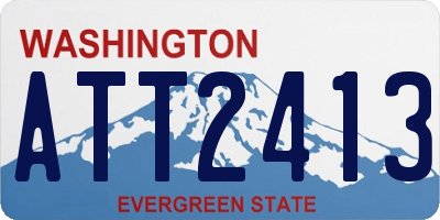 WA license plate ATT2413