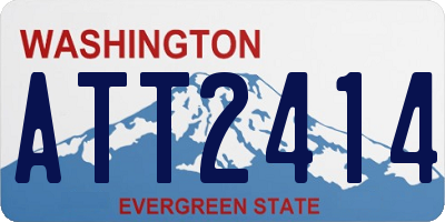 WA license plate ATT2414