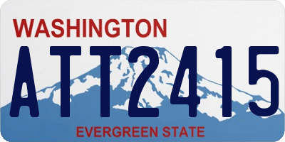 WA license plate ATT2415