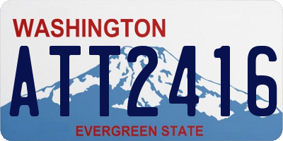 WA license plate ATT2416