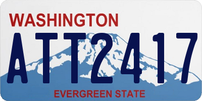 WA license plate ATT2417