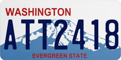 WA license plate ATT2418