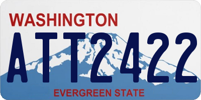 WA license plate ATT2422