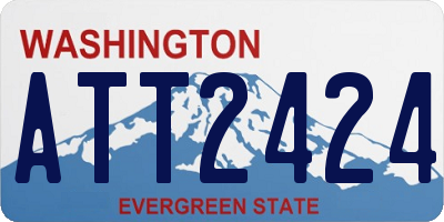 WA license plate ATT2424