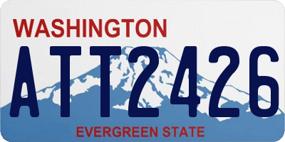 WA license plate ATT2426