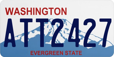WA license plate ATT2427