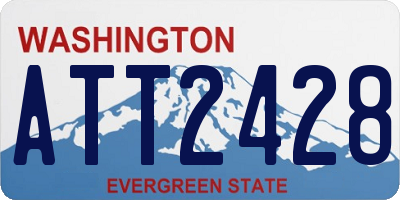 WA license plate ATT2428