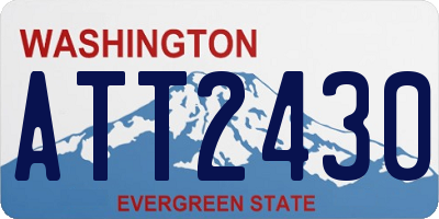 WA license plate ATT2430