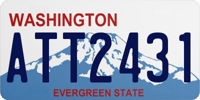 WA license plate ATT2431