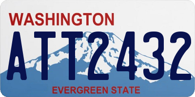 WA license plate ATT2432