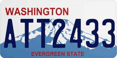 WA license plate ATT2433