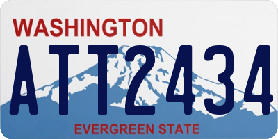 WA license plate ATT2434