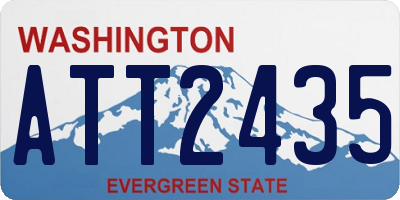 WA license plate ATT2435